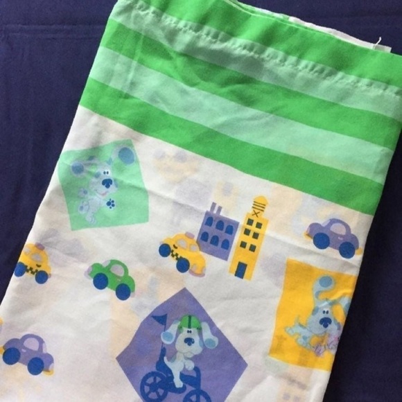 Vintage Blue’s Clues Twin Flat Bed Sheet - Picture 1 of 12